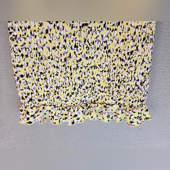 Vero Moda Olia Floral Smocked Mini Skirt Sz M Womens - Picture 6 of 10